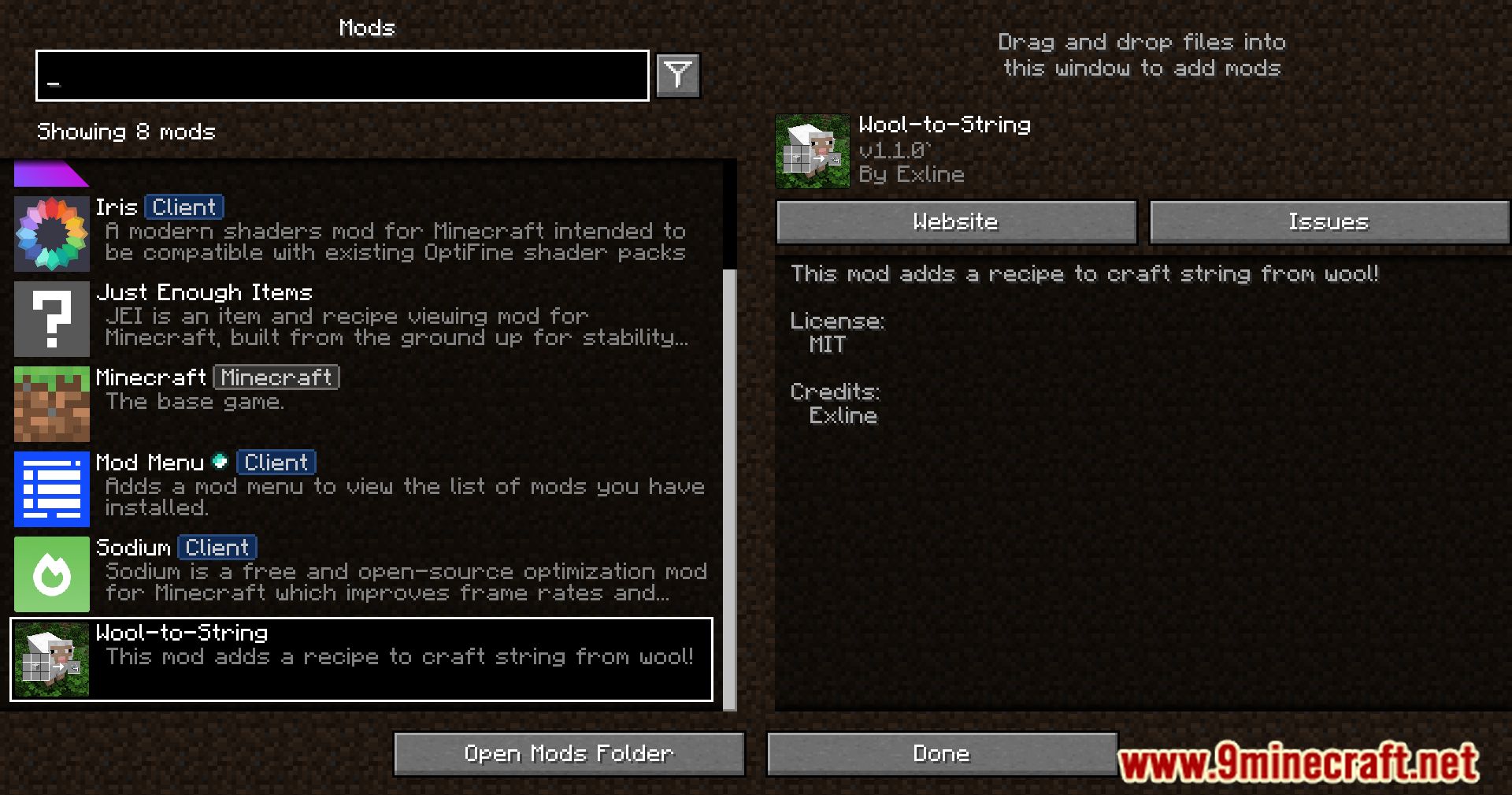 Exline's Wool To String Mod (1.20.4, 1.19.4) - Wool Transformed 2