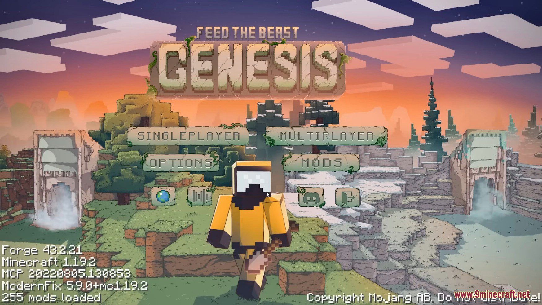 FTB Genesis Modpack (1.19.2) - Minecraft Meets The Matrix and Fallout 2