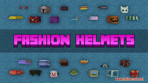 Fashion Helmets Resource Pack (1.20.6, 1.20.1) – Texture Pack Thumbnail