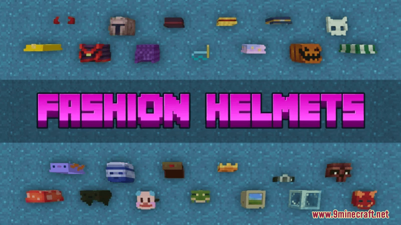 Fashion Helmets Resource Pack (1.20.6, 1.20.1) - Texture Pack 1