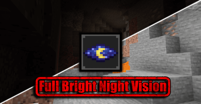 Full Bright Night Vision Pack (1.21, 1.20) - MCPE/Bedrock 1