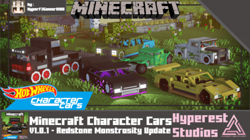 Hot Wheels Character Cars Addon (1.20) – MCPE/Bedrock Mod Thumbnail