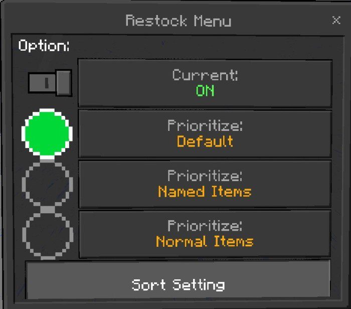 IRestocker Addon (1.20) - MCPE/Bedrock Script 2