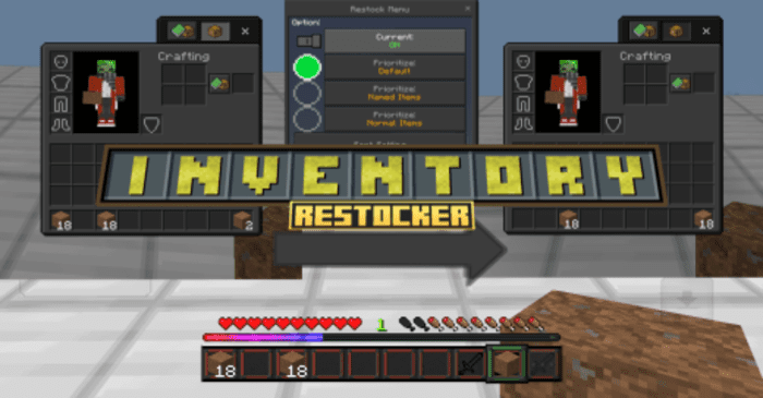 IRestocker Addon (1.20) - MCPE/Bedrock Script 1