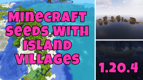 Best Minecraft Seeds With Island Village Ever (1.20.4, 1.19.4) – Java/Bedrock Edition Thumbnail