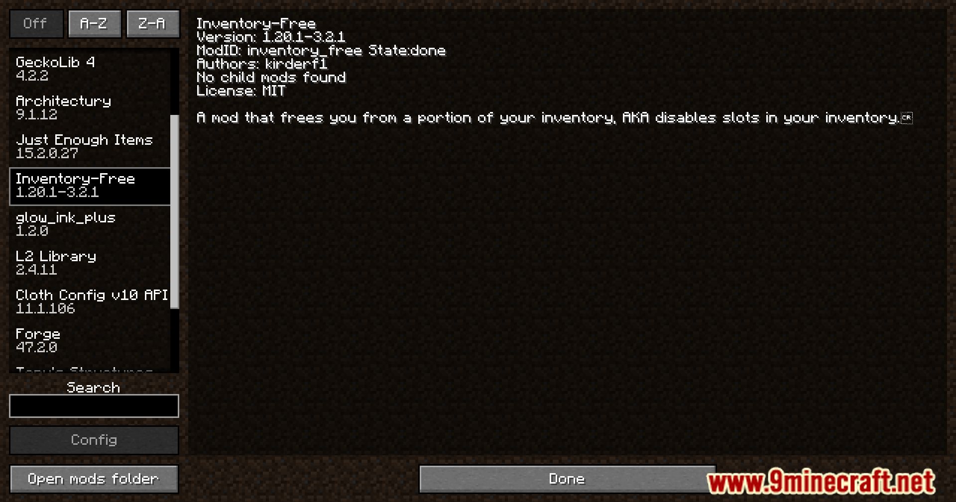Inventory-Free Mod (1.20.4, 1.19.4) - Streamline Your Inventory, Experience Freedom!!! 2