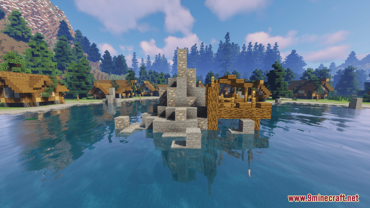 Medieval Lakeside Village Map (1.21.1, 1.20.1) - Picturesque Creation 7