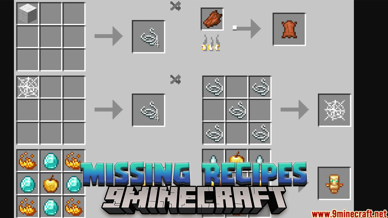 Missing Recipes Data Pack (1.20.4, 1.19.4) - Recipe Restoration! 1