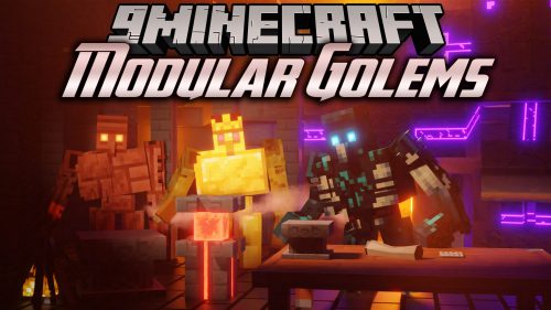 Modular Golems Mod (1.20.1, 1.19.2) – Tinker Style Modularized Metal Golems Thumbnail