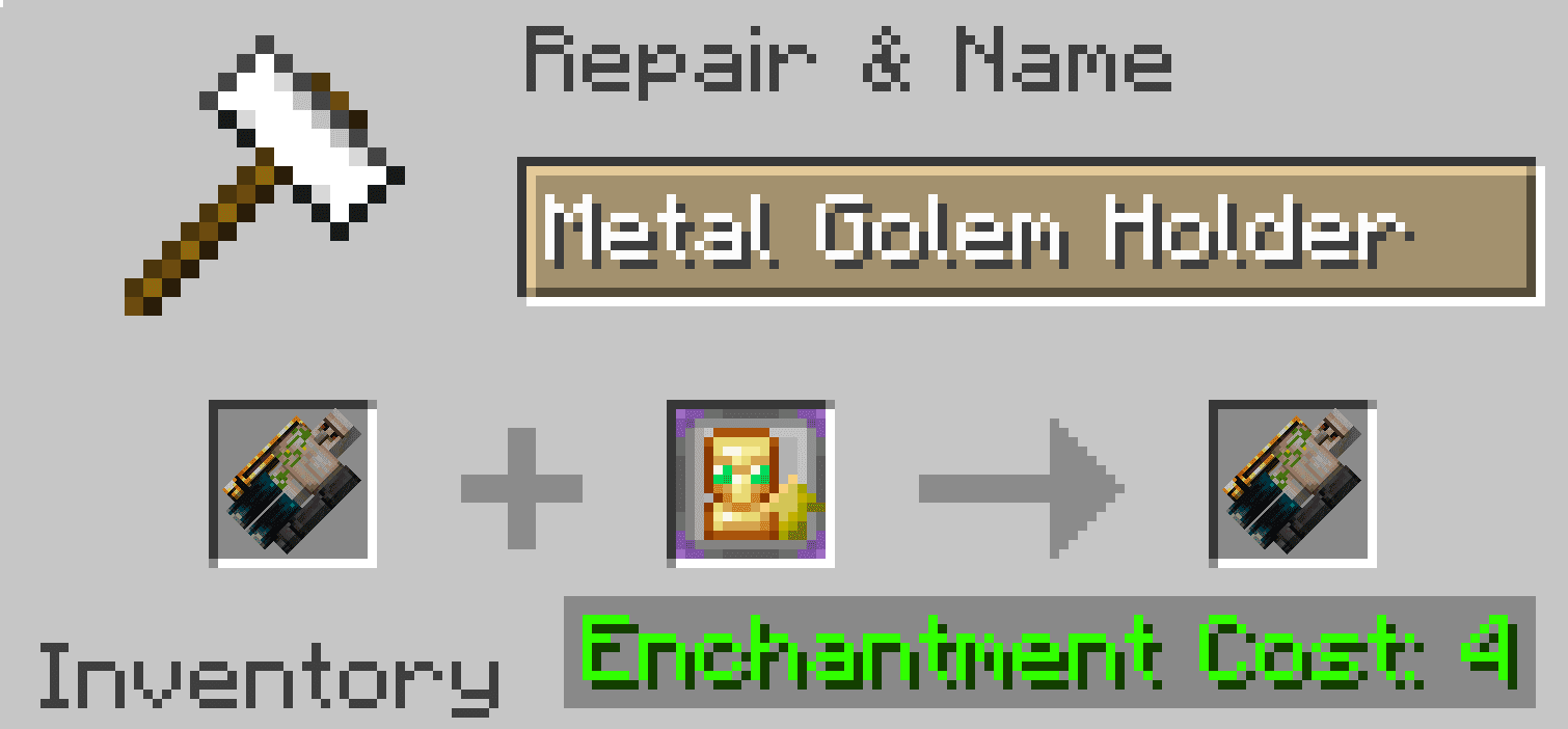 Modular Golems Mod (1.21.1, 1.20.1) - Tinker Style Modularized Metal Golems 21