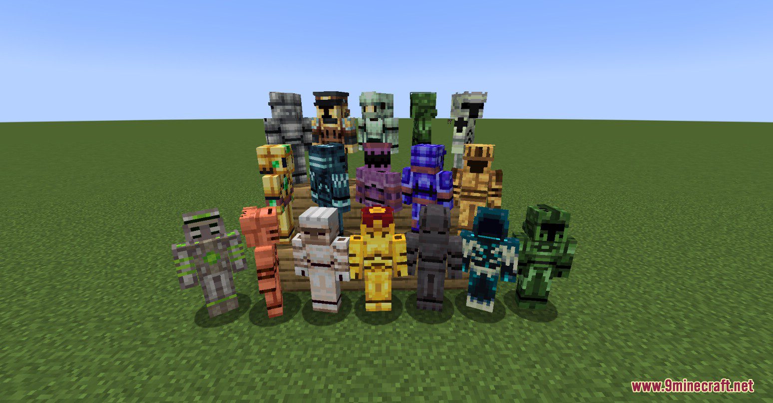 Modular Golems Mod (1.21.1, 1.20.1) - Tinker Style Modularized Metal Golems 6