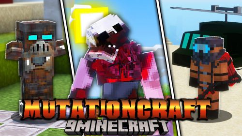 Mutationcraft Mod (1.19.4, 1.18.2) – New Parasite Mutant Creatures Thumbnail