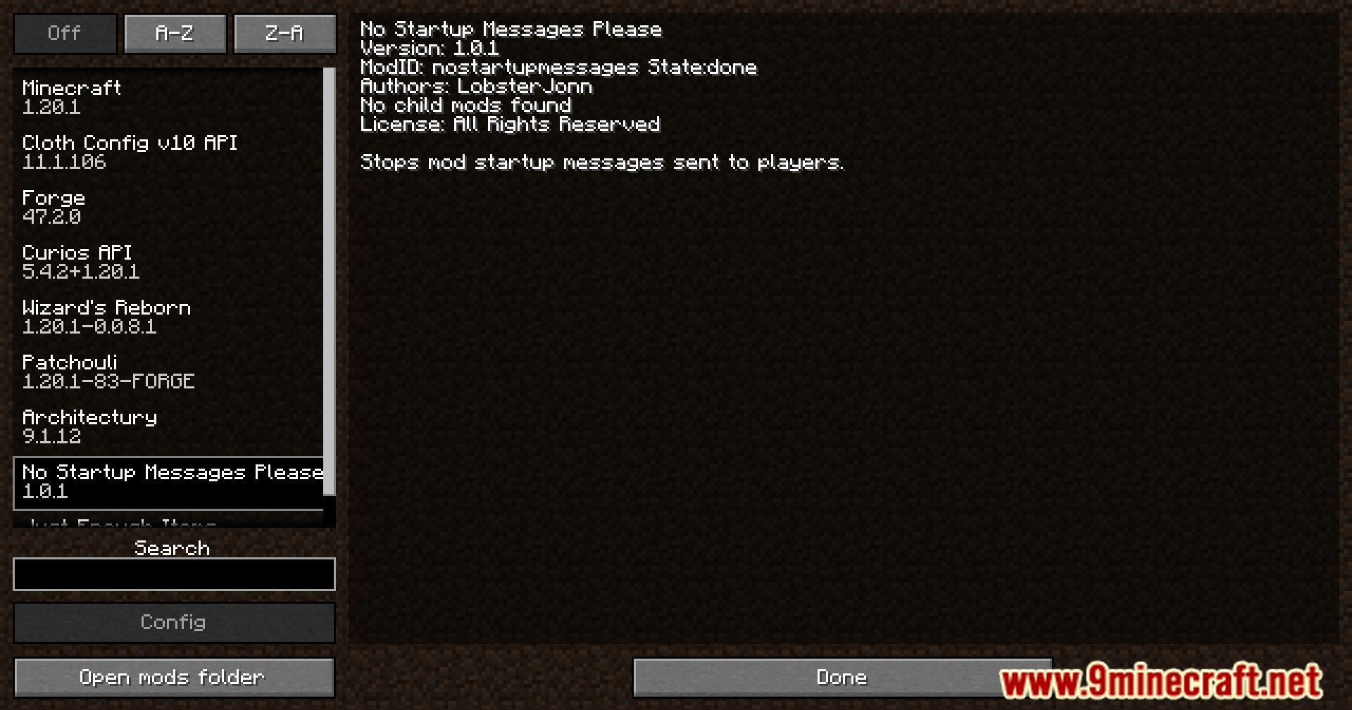 No Startup Messages Please Mod (1.20.1) - Navigating Minecraft With No Startup Messages 2