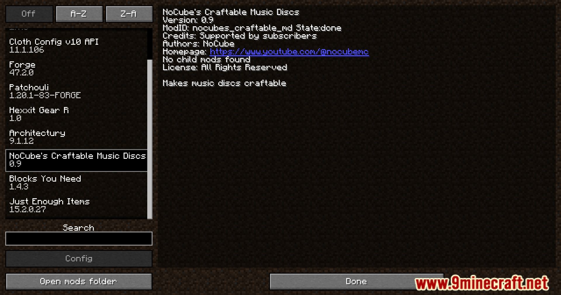 NoCube's Craftable Music Discs Mod (1.20.1, 1.19.4) - A Symphony Of Crafting 2