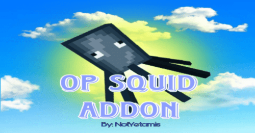 OP Squid Addon (1.20) – MCPE/Bedrock Mod Thumbnail