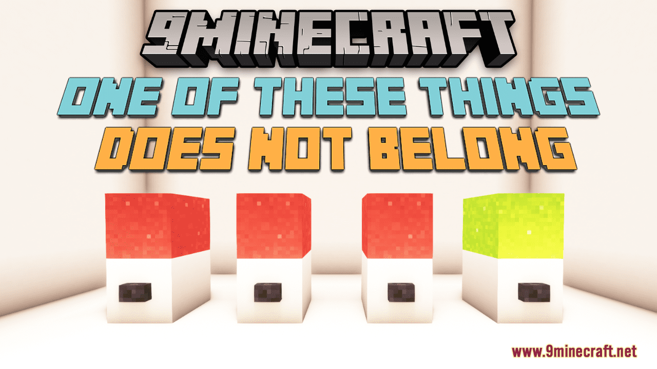 One Of These Things Does Not Belong Map (1.21.1, 1.20.1) - Mind-Bending Trivia Adventure 1