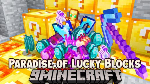 Paradise of Lucky Blocks Modpack (1.8.9) – Insanely Rare Minecraft Items Thumbnail