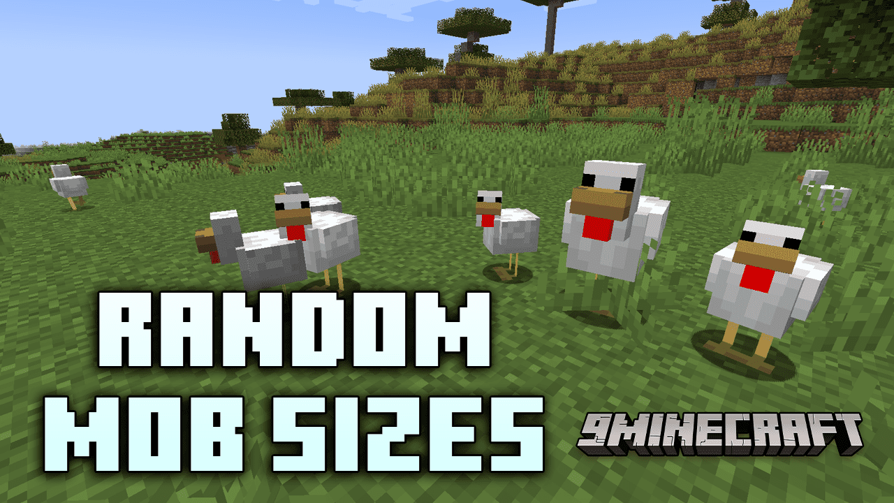 Random Mob Sizes Mod (1.21.1, 1.20.1) - The Dynamic World Of Minecraft Mobs Unleashed 1