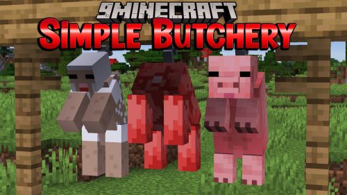 Simple Butchery Mod (1.20.4, 1.19.4) – Easy Way to Extract Meat from Livestock Thumbnail