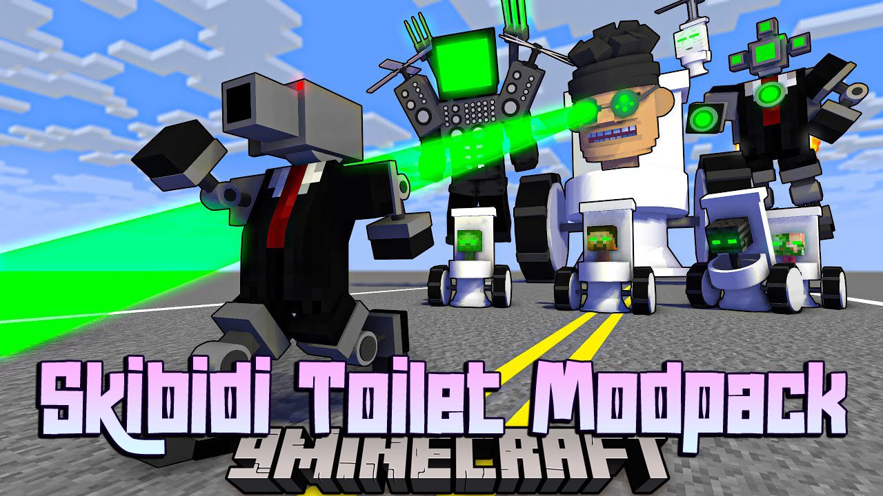 Skibidi Toilet Modpack (1.20.1) - Survive In This World 1