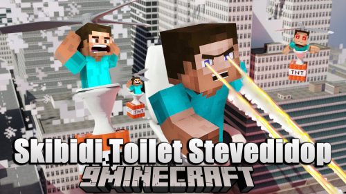 Skibidi Toilet Stevedidop Mod (1.20.1, 1.19.4) – Are You Able to Survive? Thumbnail