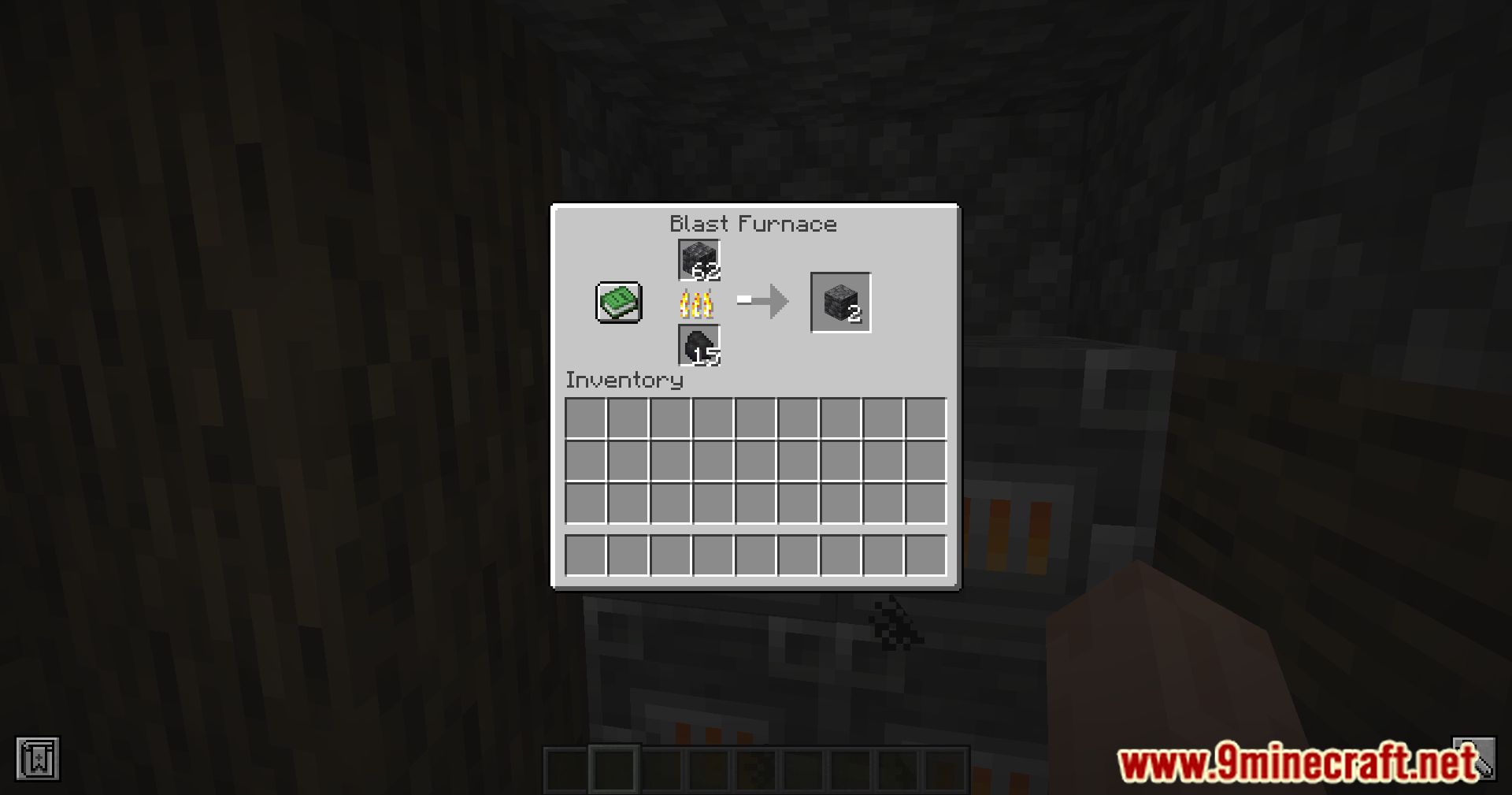 Smelting Cobblestone In A Blast Furnace Mod (1.20.4, 1.19.4) - Efficiency Boost, Accelerate Smelting 3