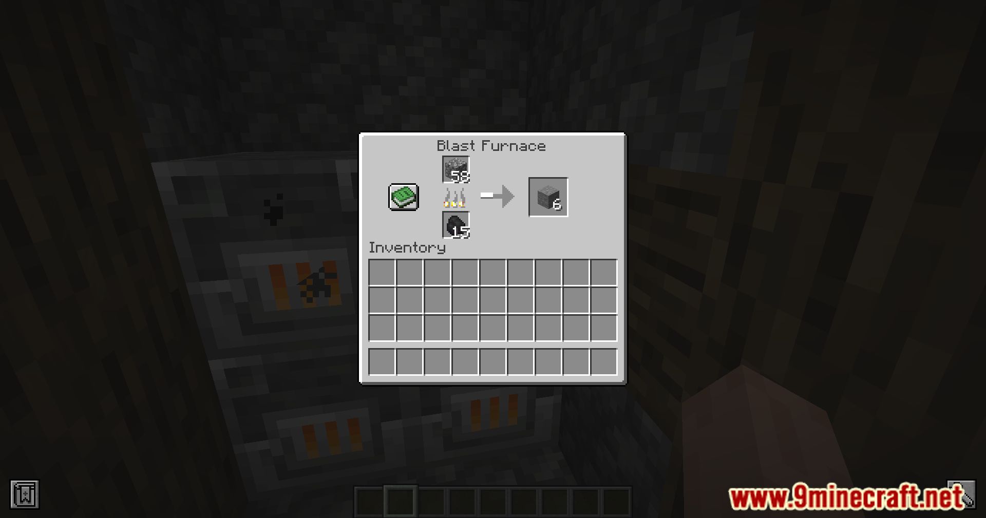 Smelting Cobblestone In A Blast Furnace Mod (1.20.4, 1.19.4) - Efficiency Boost, Accelerate Smelting 4