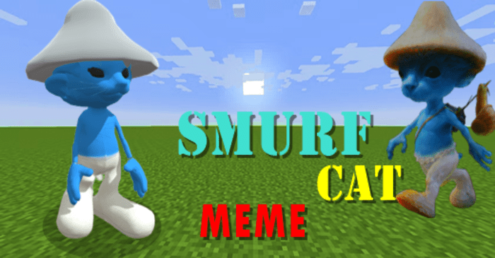 Smurf Cat 3D Addon (1.20, 1.19) - MCPE/Bedrock Mod 1