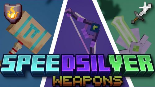 Speed Silver Weapon Addon (1.20) – MCPE/Bedrock Mod Thumbnail