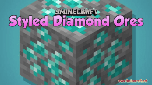 Styled Diamond Ores Resource Pack (1.20.6, 1.20.1) – Texture Pack Thumbnail