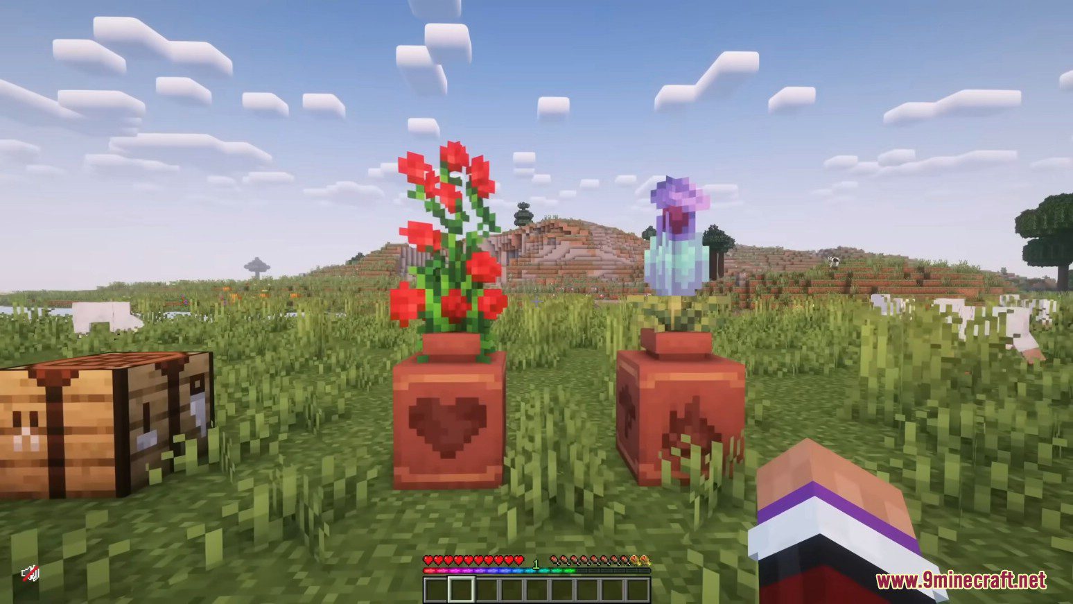 Tall Flower Pots Mod (1.21.1, 1.20.1) - Plant Tall Flowers in Decorated Pots 6