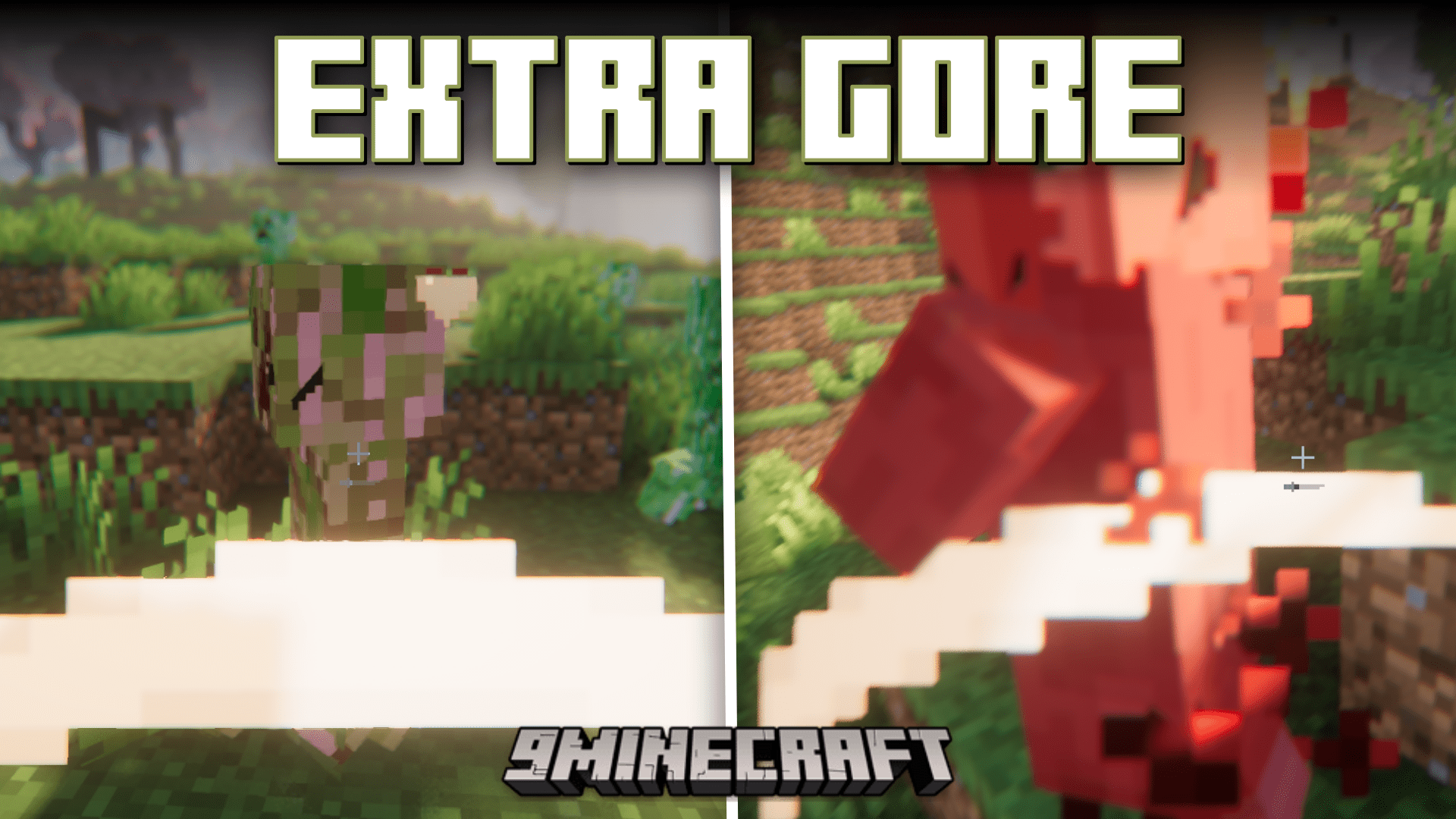 Extra Gore Mod (1.20.1, 1.19.4) - Blood Effects & Particles 1