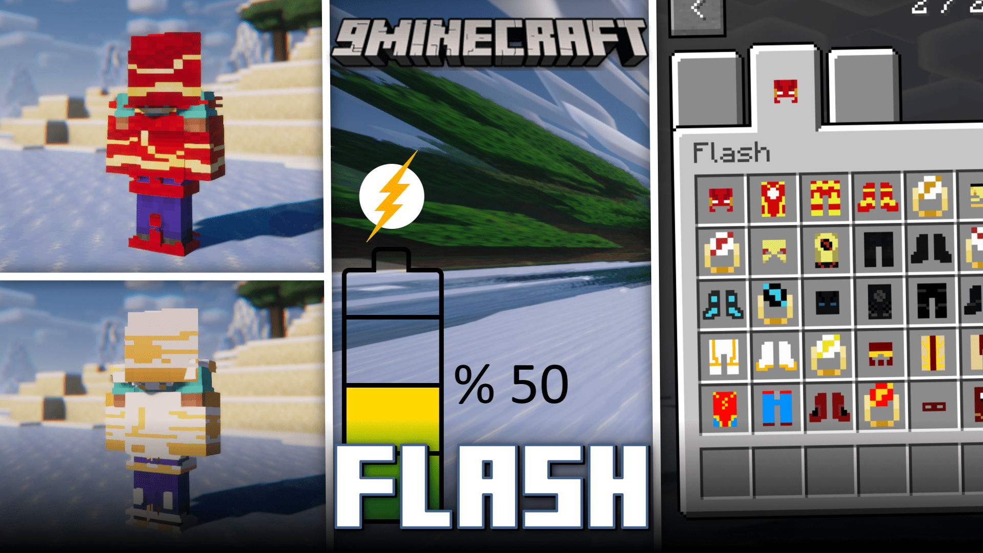 Flash Mod (1.20.1, 1.19.4) - Travel at Lightspeed as a Superhero 1
