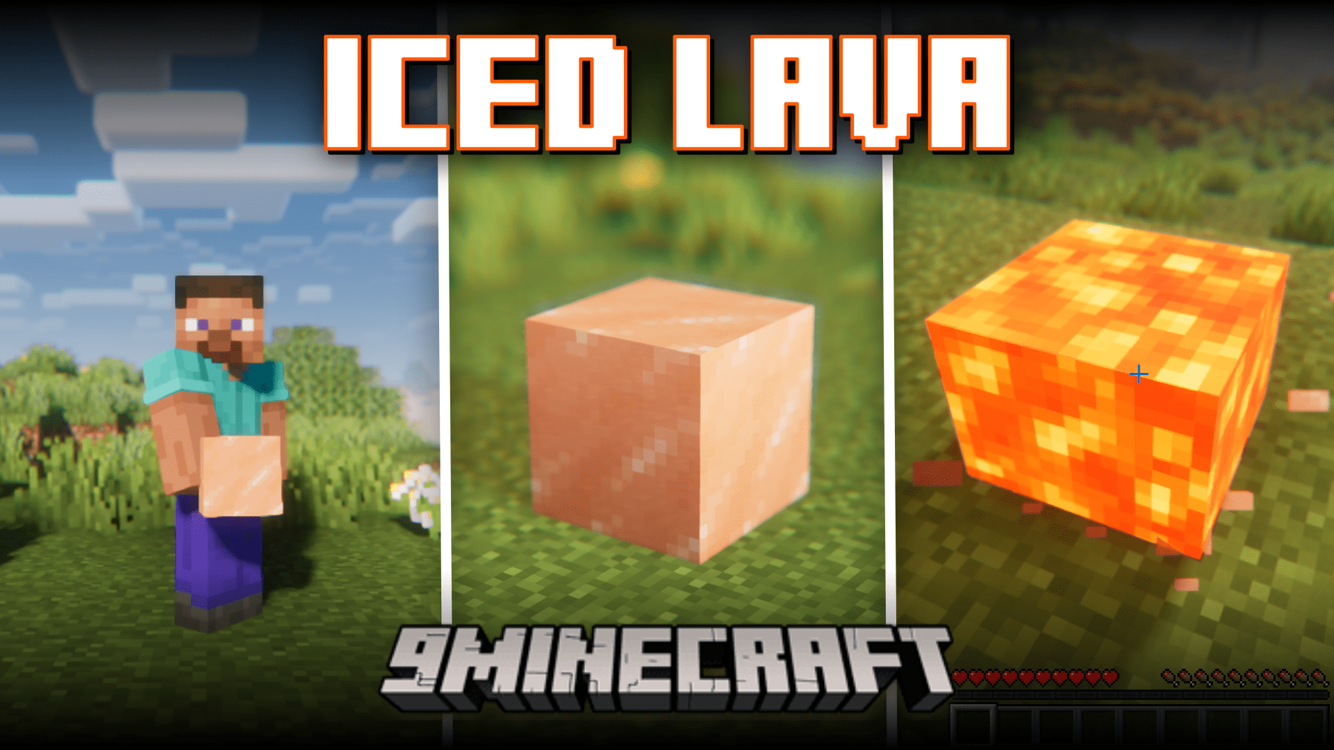 Iced Lava Mod (1.20.4, 1.20.1) - Carry Lava Without Buckets 1