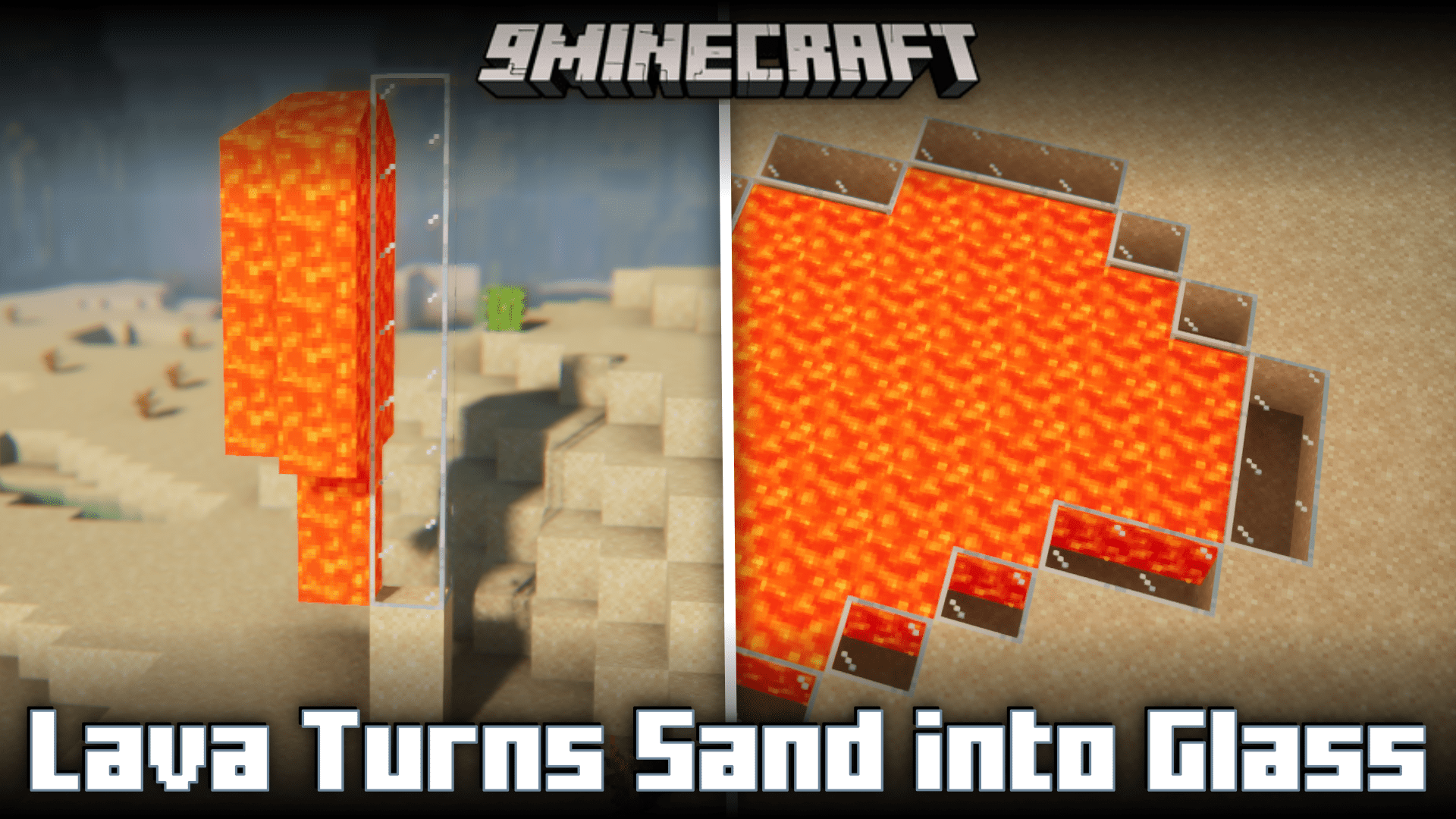 Lava Turns Sand into Glass Mod (1.20.4, 1.19.4) 1