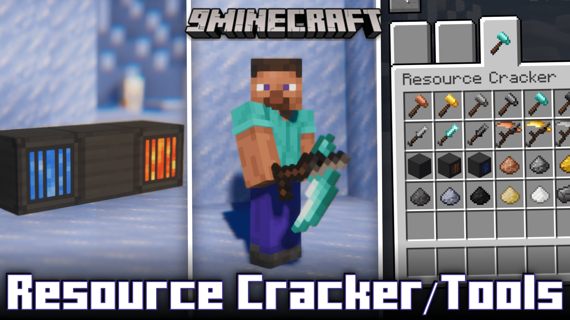 Resource Cracker/Tools Mod (1.21, 1.20.1) - New Tools, Food & Blocks 1