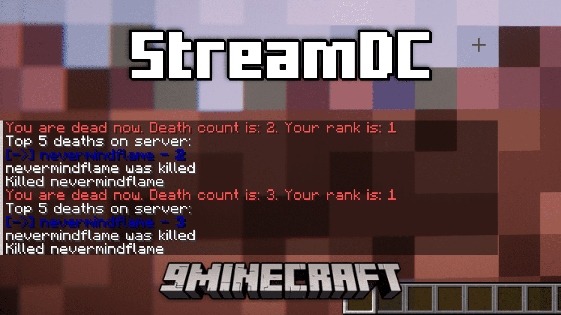 StreamDC Mod (1.20.1, 1.19.2) - In-Game Death Counter 1