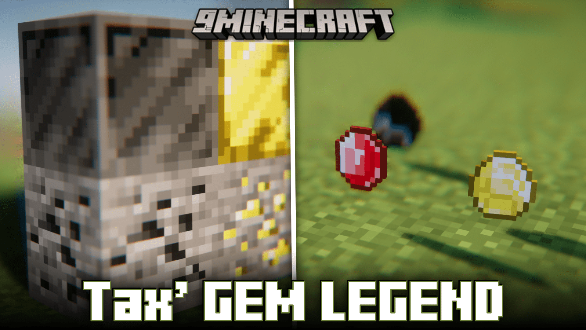 Tax' Gem Legend Mod (1.20.1) - Four New Gem Variants & Their Ores 1