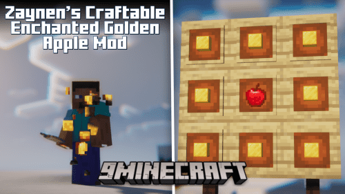 Zaynen’s Craftable Enchanted Golden Apple Mod (1.20.1, 1.19.4) Thumbnail