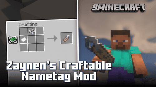 Zaynen’s Craftable Nametag Mod (1.20.1, 1.19.4) Thumbnail