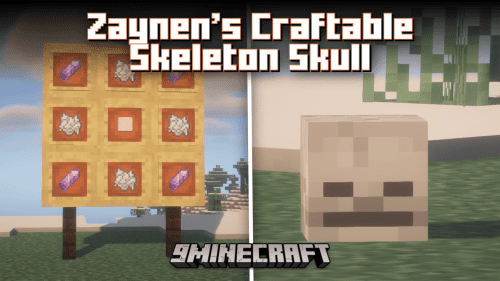 Zaynen’s Craftable Skeleton Skull Mod (1.20.1, 1.19.4) Thumbnail