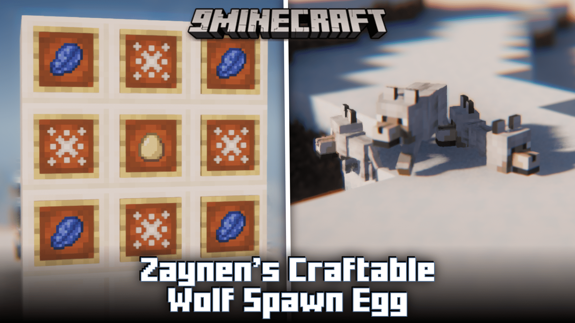 Zaynen's Craftable Wolf Spawn Egg Mod (1.20.1, 1.19.4) 1