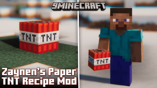 Zaynen’s Paper TNT Recipe Mod (1.20.1, 1.19.4) Thumbnail