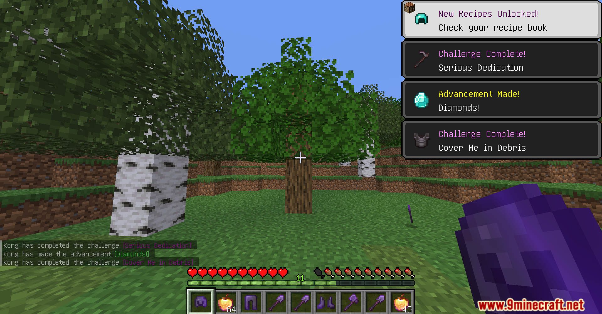 Minecraft, But Tree Gives You OP Items Data Pack (1.20.4, 1.19.4) 6