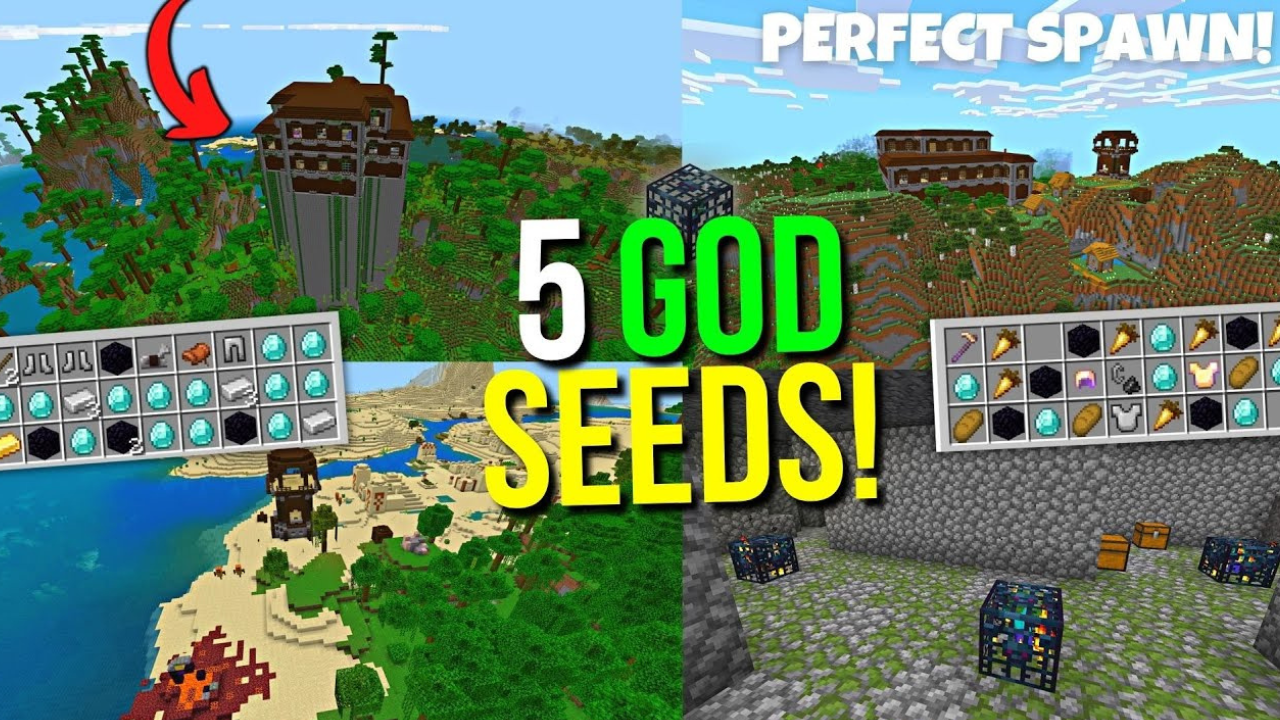 Top 5 Perfect God Seeds For Minecraft (1.20.6, 1.20.1) - Bedrock Edition 1