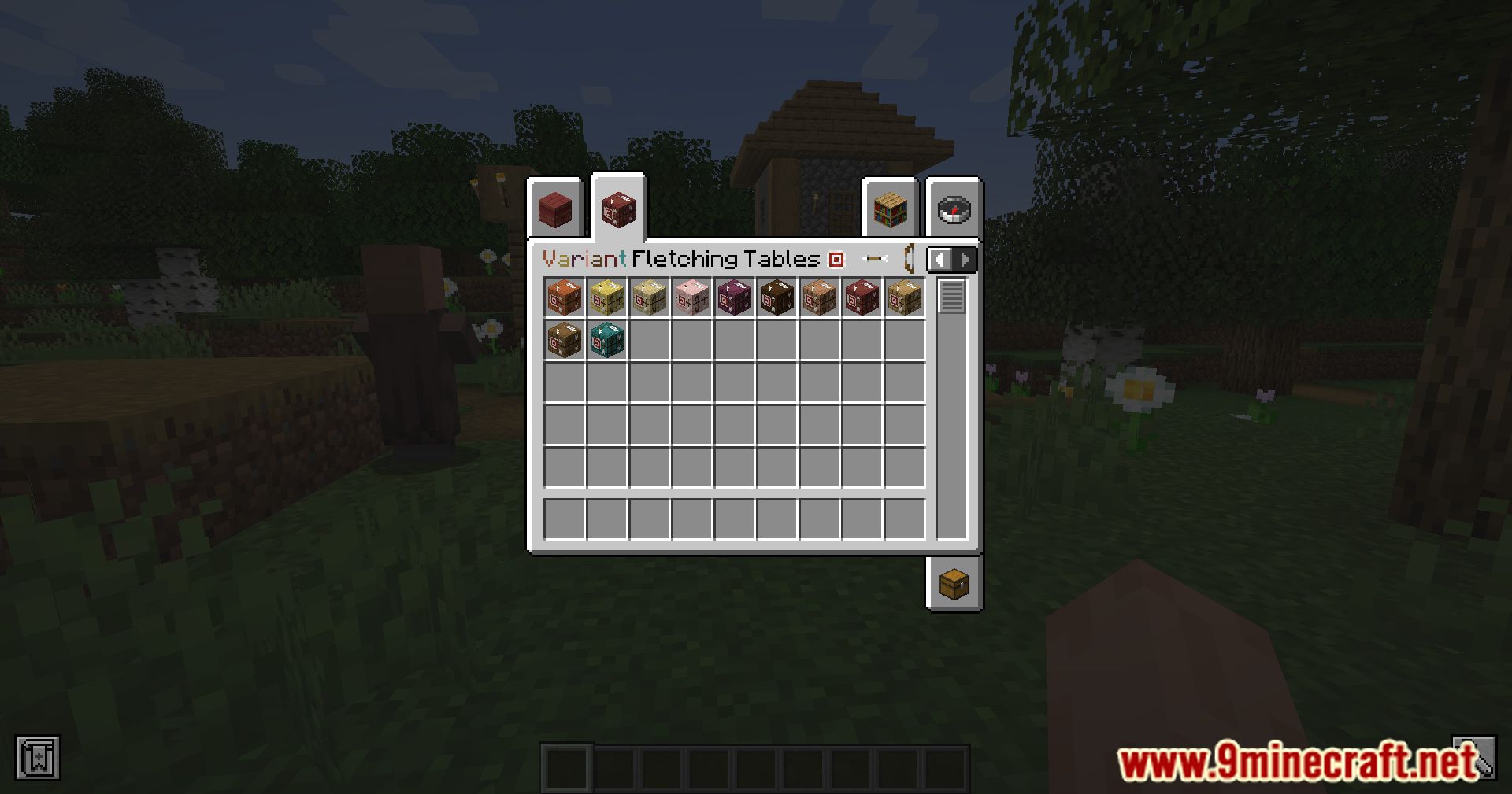 Variant Fletching Tables Mod (1.21.1, 1.20.1) - Fletching Tables from All Wood Types 3