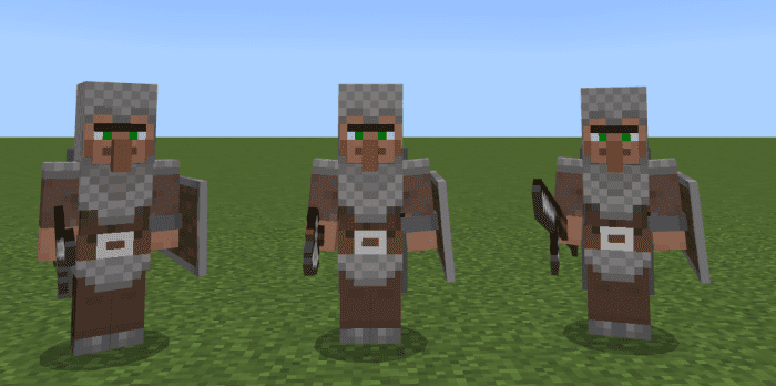 Villager Soldier Vanilla Plus Addon (1.20) - MCPE/Bedrock Mod 5