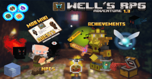 Wells RPG Adventure Addon (1.20) – MCPE/Bedrock Mod Thumbnail