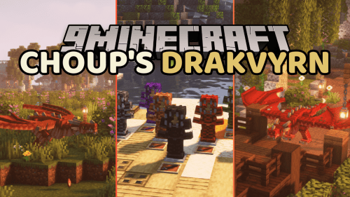 Choup’s Drakvyrn Mod (1.20.1) – Eight Unique Drakvyrn Colors Thumbnail