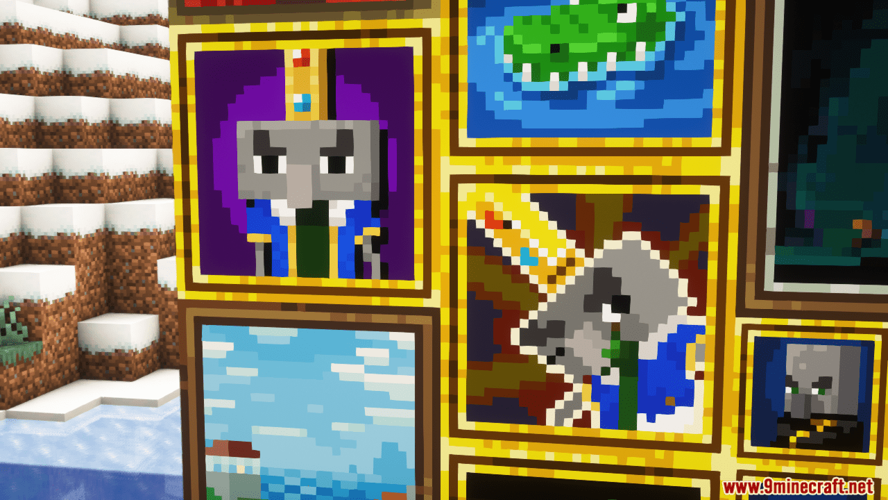 Leons Dungeons Paintings Mod (1.20.4, 1.19.4) - 15 New Stunning Paintings 2